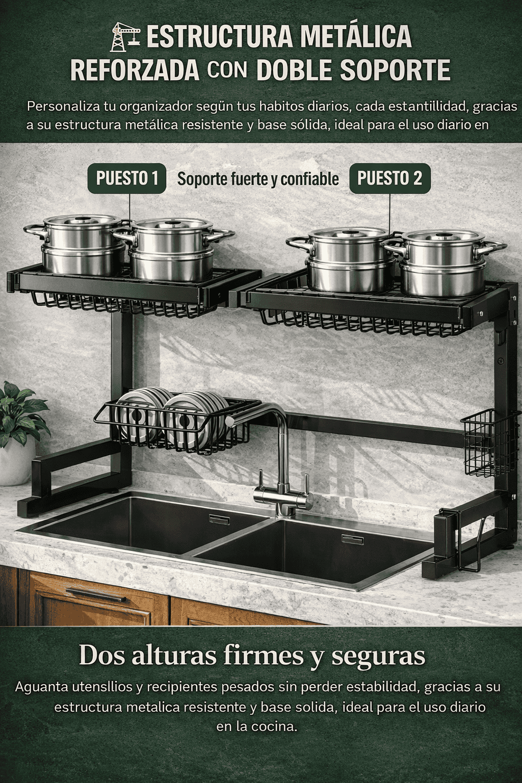 Drymaster🍽️ Escurridor Multifuncional De Acero Inoxidable ✨