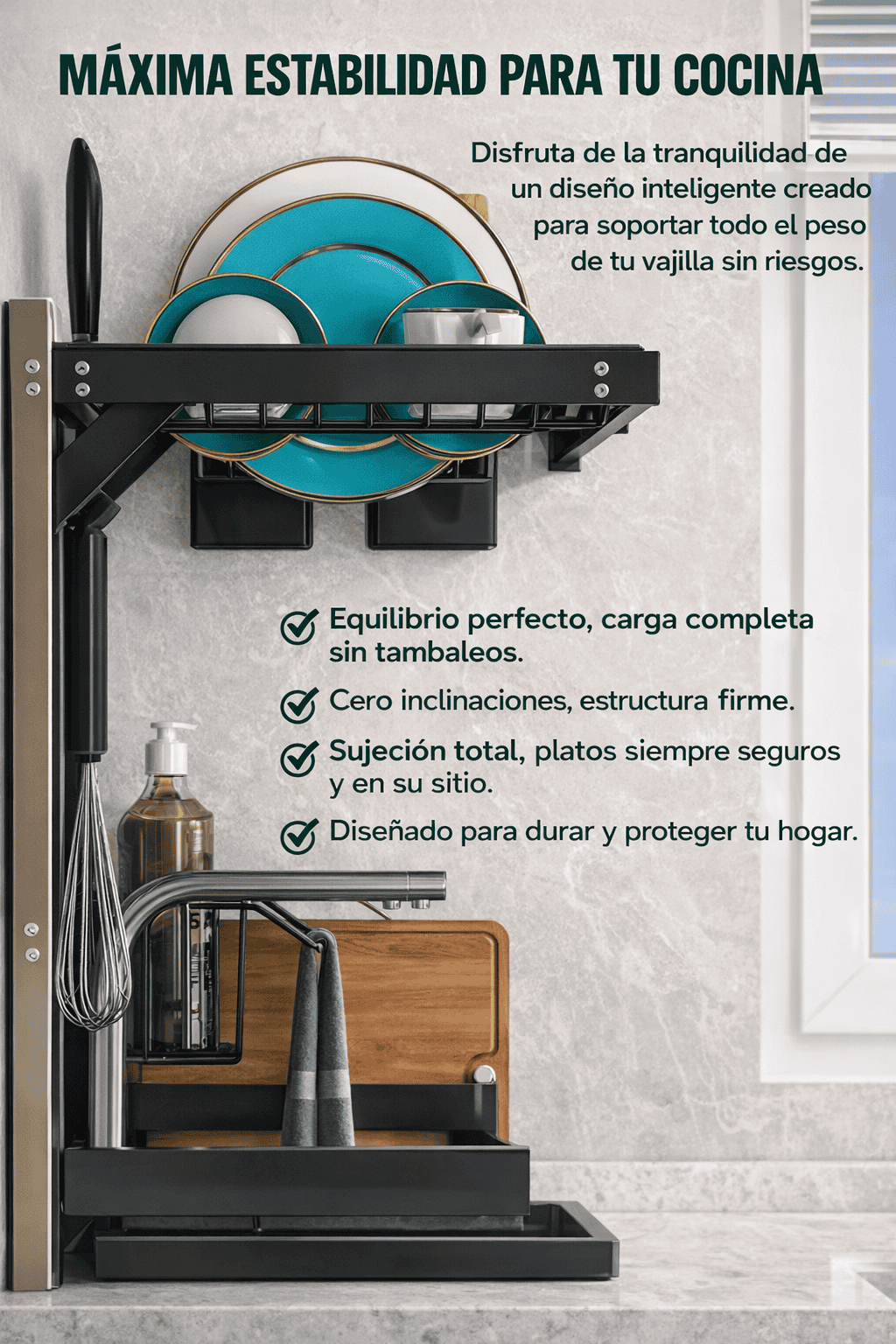 Drymaster🍽️ Escurridor Multifuncional De Acero Inoxidable ✨