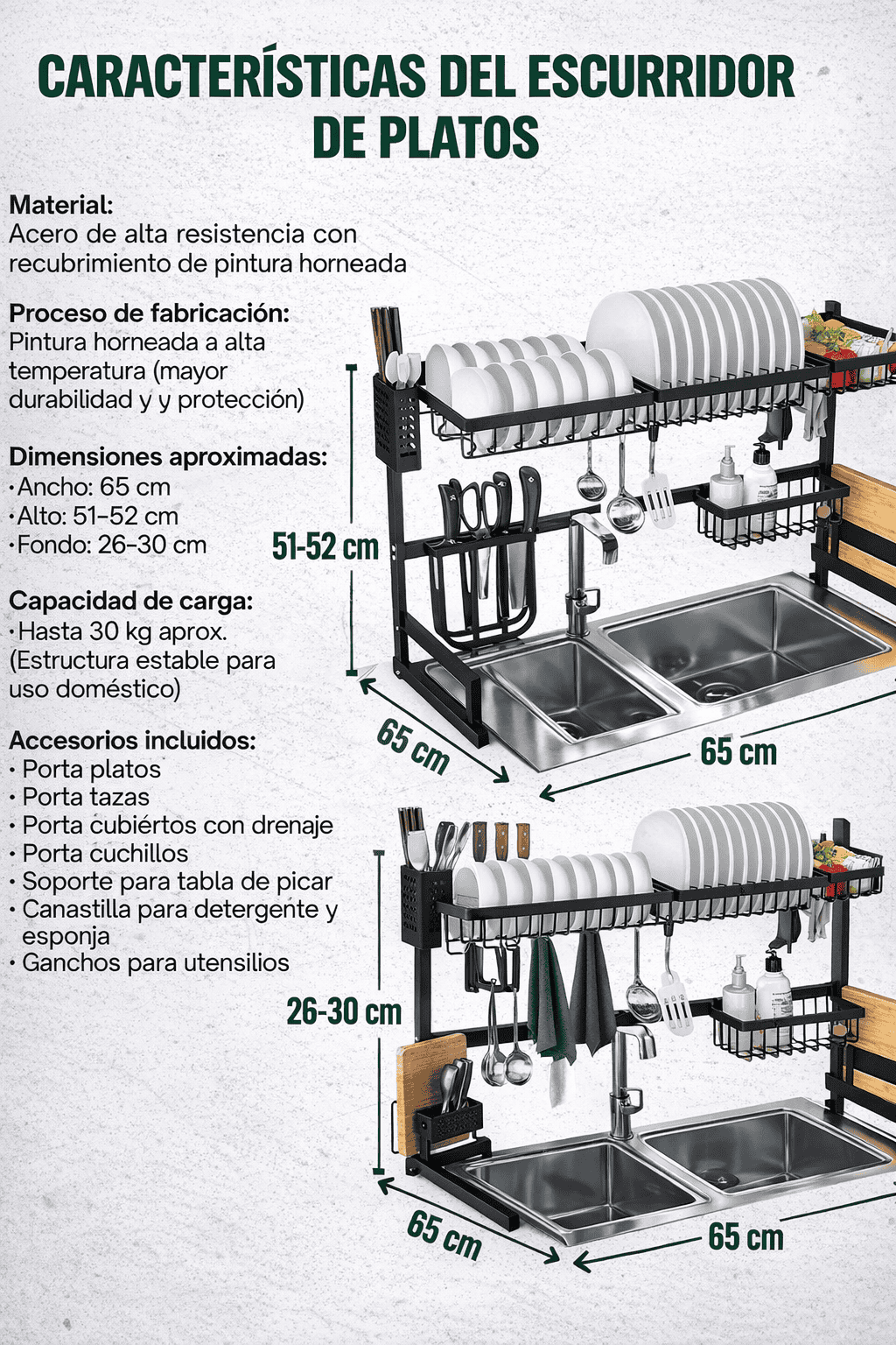 Drymaster🍽️ Escurridor Multifuncional De Acero Inoxidable ✨