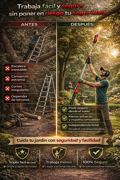 GreenMaster ⛏ Cortadora de Ramas de Alto Rendimiento