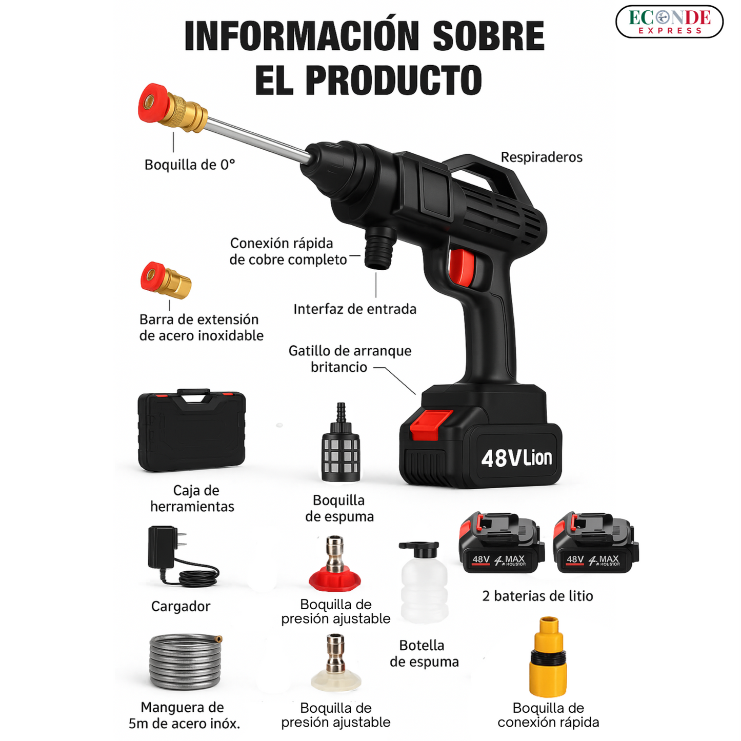 TurboClean 🎁 ¡Oferta Exclusiva, Hidrolavadora + Aspiradora de Regalo! 🎁