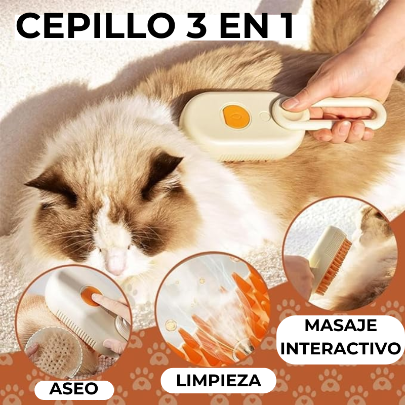 Cepillo Para Mascotas 🐾 3 En 1 🐾 | Pet Brush®