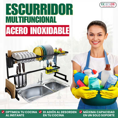 Drymaster🍽️ Escurridor Multifuncional De Acero Inoxidable ✨