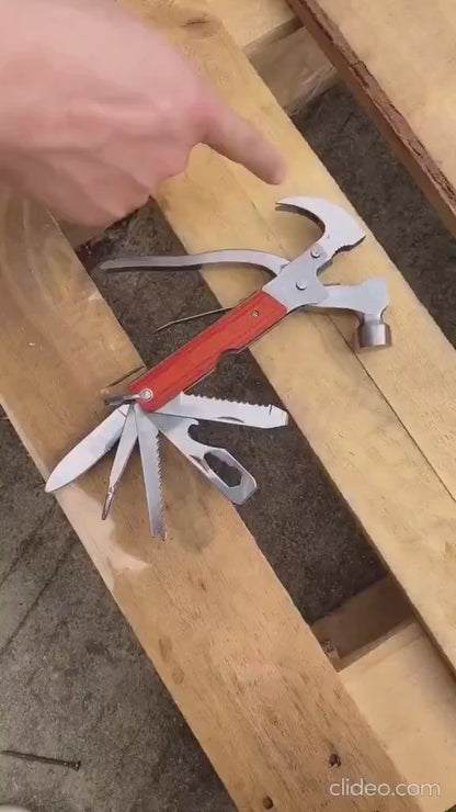 Martillo Táctico Profesional 18 en 1 – Resistente, Compacto y Versátil