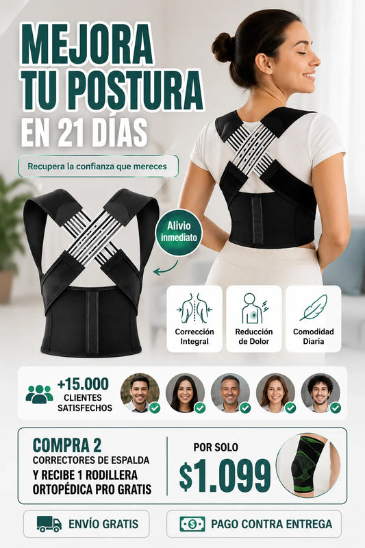 SpineLift 360™: Corrige tu postura, elimina el dolor y adiós papada postural en 21 días